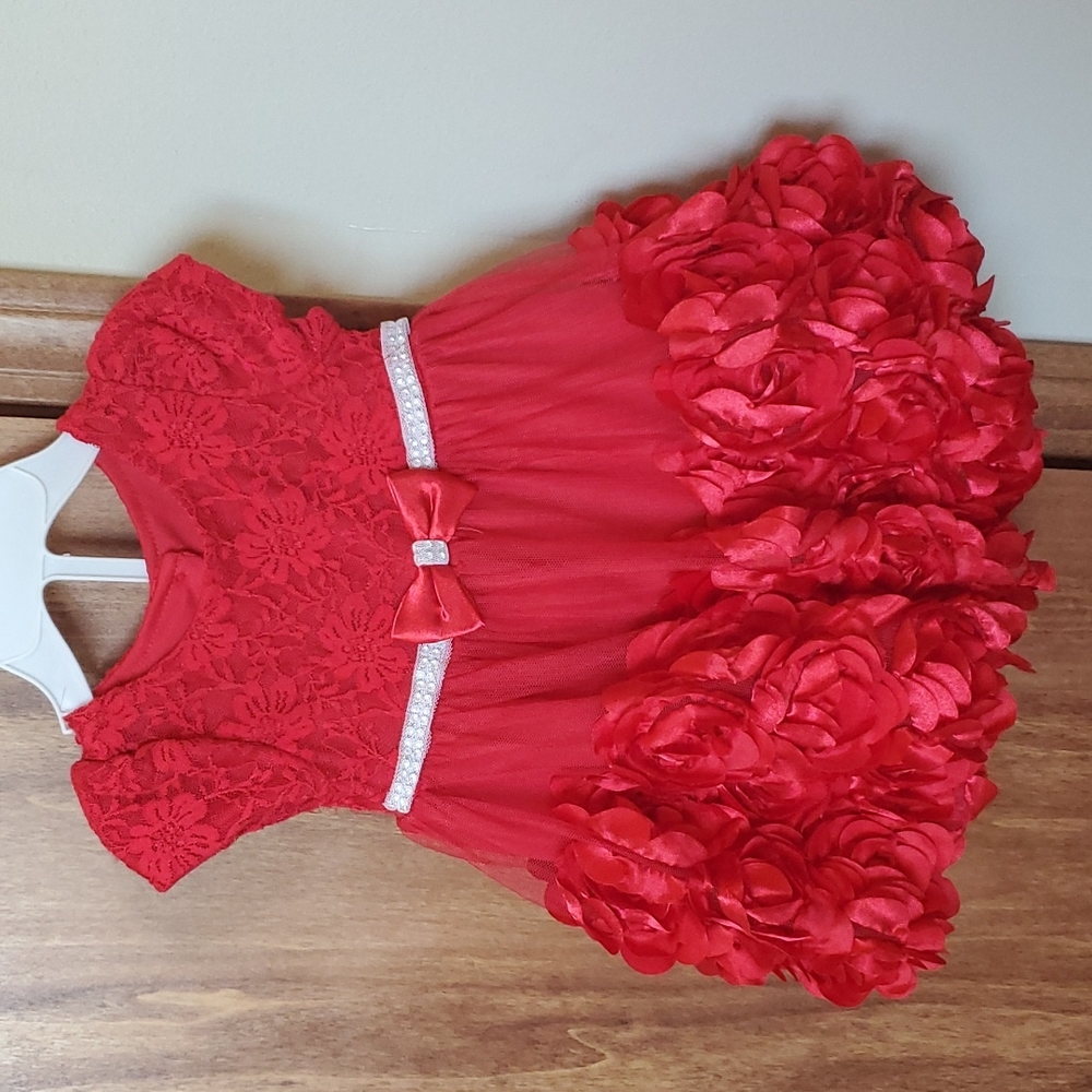 Nanette floral red dress 6-9 months